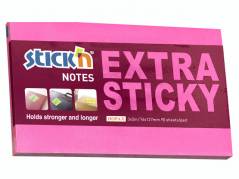 Notes Stick'N Extra Sticky r&Atilde;&cedil;d 76x127mm 90blade