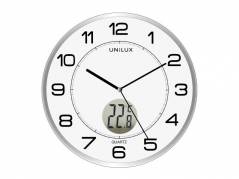 V&Atilde;&brvbar;gur Tempus med temperatur &Atilde;&tilde;30,5cm s&Atilde;&cedil;lv