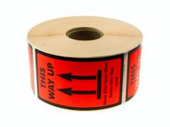 Etiketter selvkl. tryk: This Way Up 120x70mm 1000stk/rul