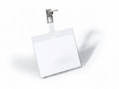 Navneskilt m/stropklemme 60x90mm 25stk/pak