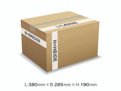 B&oslash;lgepapkasse Master'In 380x285x190mm 21l - 3mm