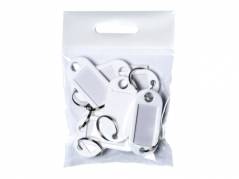 N&oslash;gleskilte BNT plast PET hvid