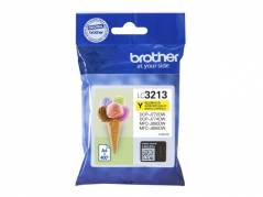 Bl&Atilde;&brvbar;kpatron Brother LC3213Y gul ca. 400 sider
