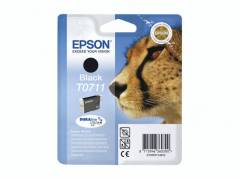 Bl&Atilde;&brvbar;kpatron Epson T0711 sort D78/82/DX4XXX/50XX/60XX m.fl.