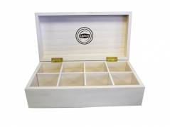 Tekasse tr&Atilde;&brvbar; Lipton sort 8 rum u/indhold 1stk/pak