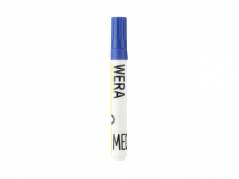 Whiteboardmarker WERA bl&aring; kantet spids 1-4mm