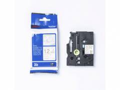 Labeltape Brother TZe-R234 12mmx4m guld p&Atilde;&yen;hvid satin stofb&Atilde;&yen;nd
