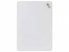 Glastavle Naga magnetisk 50x70cm runde hj&Atilde;&cedil;rner PURE White