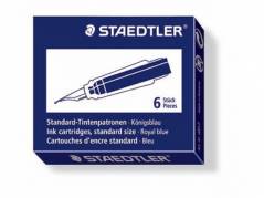 Refill til fyldepen Staedtler bl&aring; 6stk/pak