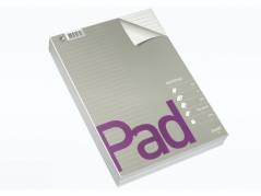 Standardblok A4 hvid linieret toplimet 60g u/huller