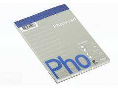 Telefonblok A7 linieret 60g stub m/perf. u/huller