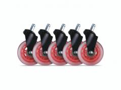 Hjul t/L33T gaming stol r&Atilde;&cedil;de bl&Atilde;&cedil;de 5stk/pak