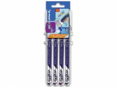 Fineliner Pilot FriXion 0,45mm bl&aring;, sort, r&oslash;d, gr&oslash;n 4stk