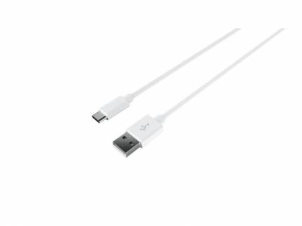 Kabel USB-A USB-C 3.1 3m hvid