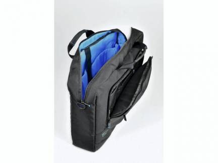 Computtertaske slim 17" Blue Line af genbrugsflasker