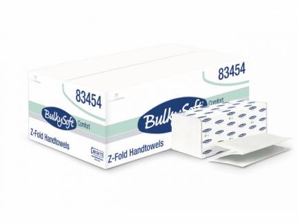 Papirhåndklæde Bulky Soft hvid 2-lags 24cm 3750ark