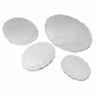 Kagepapir udhugget 37x50cm oval 500stk/pak