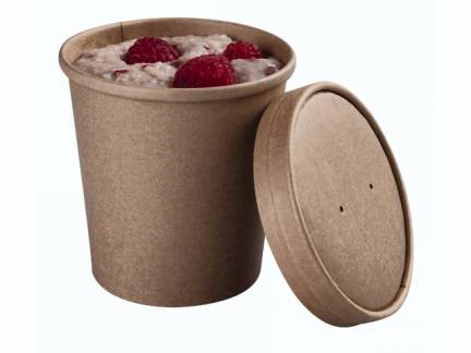 L&Atilde;&yen;g t/suppeb&Atilde;&brvbar;ger brun 450ml 500stk/kar