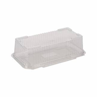 Plastbakke m/h&Atilde;&brvbar;ngslet l&Atilde;&yen;g 1300ml A-PET 235x133x70mm 75stk/pak