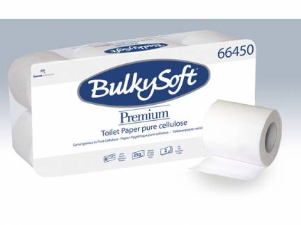 Toiletpapir Bulky Soft Excl. 2-lags hvid 30m 96rl/kar 250ark