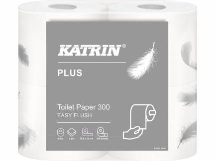 Toiletpapir Katrin P Easyflush 2-lags 38m 20rl/kar 105003