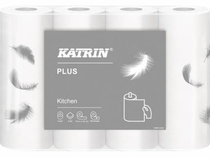 Køkkenrulle Katrin Plus 126 2-lags 14m 20rul/pak 234536