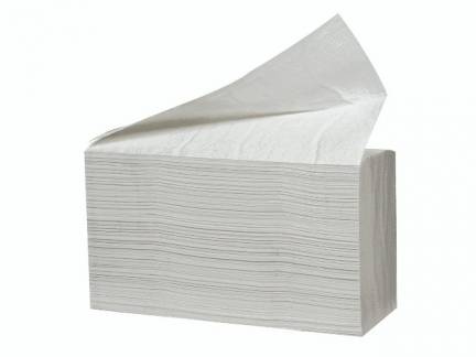 Papirhåndklæde 2-lags hvid Nonstop 2000ark/kar