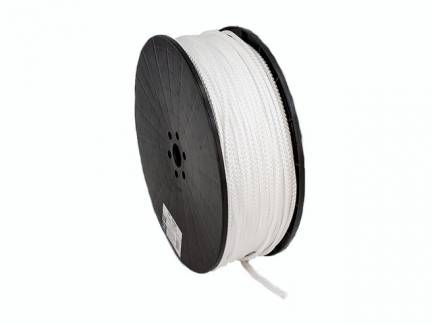 Flagline flettet hvid PP 5mmx330m/rul 380025