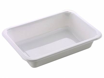 Plastbakke C2171-1k CPET hvid 170x127x35mm 500ml 720stk/kar