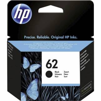 Bl&Atilde;&brvbar;kpatron HP C2P04AE No. 62 sort 200sider v5%