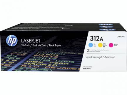 Lasertoner HP CL312A CMY Tripack 3x2,7K v.5%