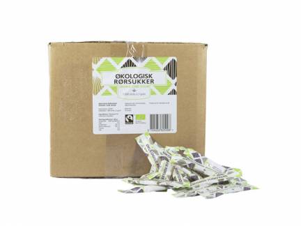 R&Atilde;&cedil;rsukker &Atilde;&tilde;kologisk Fairtrade 1000sticks &Atilde;&iexcl; 3g