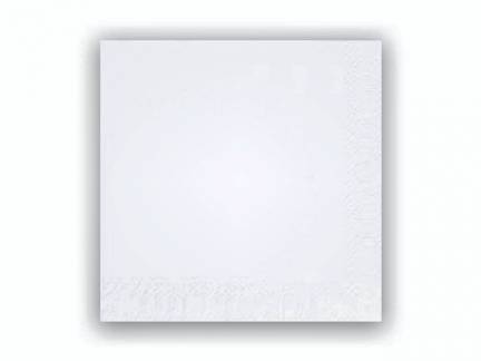 Servietter Duni 3-lags 1/8fold hvid 40cm 1000stk/kar.