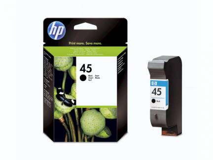 Bl&Atilde;&brvbar;kpatron HP 51645AE Sort HC No. 45 DJ 850C/1600C