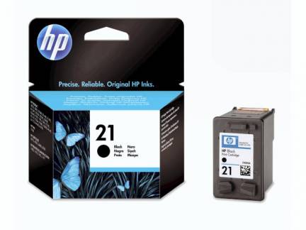 Bl&Atilde;&brvbar;kpatron HP C9351AE sort No. 21 T/HP 3940