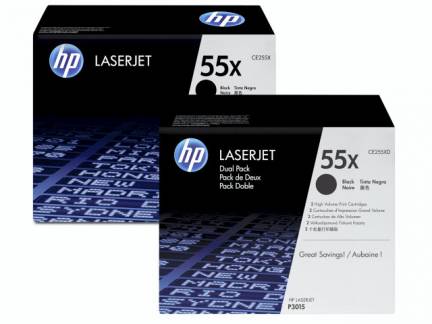 Lasertoner HP CE255A sort Laserjet P3015.