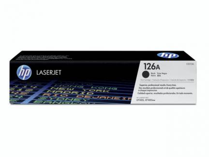 Lasertoner HP CE310A sort CLJ Pro CP1025 126A