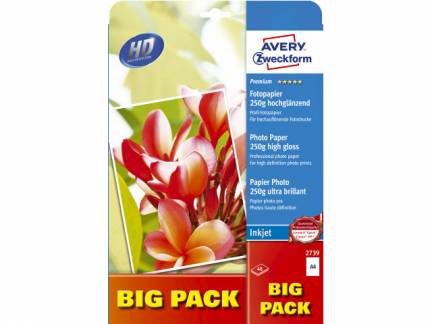 Fotopapir Premium A4 250g glossy t/inkjet 40ark/pak