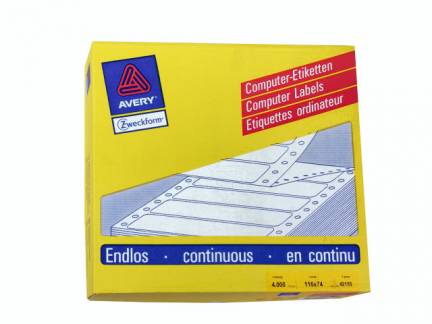 Computer-line 1-banet etiket 116,0x74,0mm 42155 4000/&Atilde;&brvbar;sk