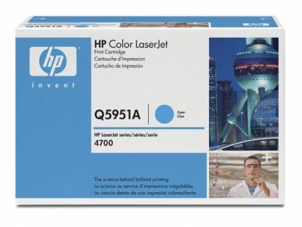 Lasertoner HP Q5951A cyan Color laserjet 4700