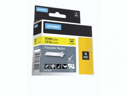 Tape Rhino 12mmx3,5m flexib nylon bl/yel
