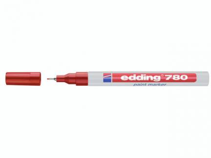 Paint marker Edding 780 rød 0,8mm metalindfattet spids