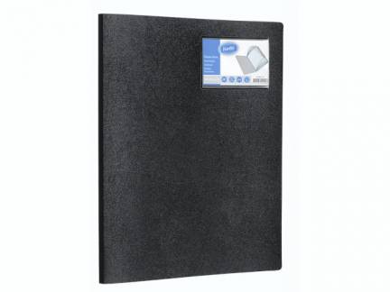 Demomappe A4 m/10 lommer sort