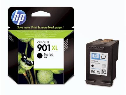 Bl&Atilde;&brvbar;kpatron HP CC654AE sort no. 901XL Officejet J4580