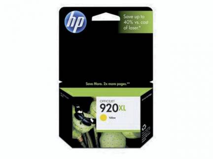 Bl&Atilde;&brvbar;kpatron HP CD974AE gul No. 920XL OfficeJet 6000/6500