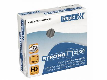 Hæfteklammer Rapid Strong 23/20 1000stk/pak