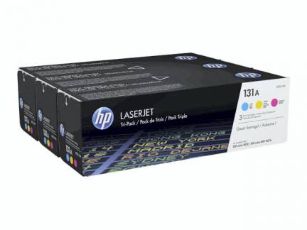 Lasertoner HP U0SL1AM CMY CF211/212/213 3-Pack 131A