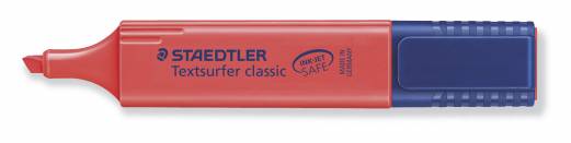 Tekstmarker STAEDTLER 364 rød Textsurfer Classic
