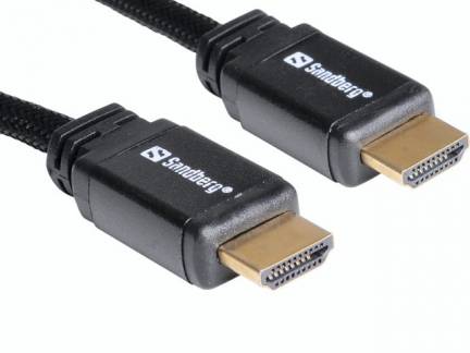 Kabel Sandberg HDMI 2.0 19M-19M sort 3m