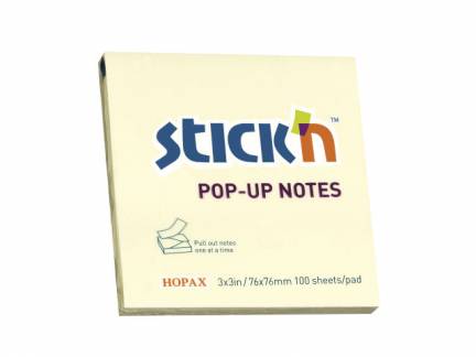 Z-notes Stick'N gul 76x76mm 100blade